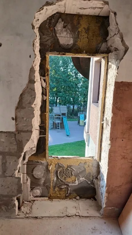 Проём перед монтажом