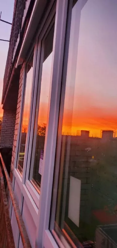 Остекление на закате