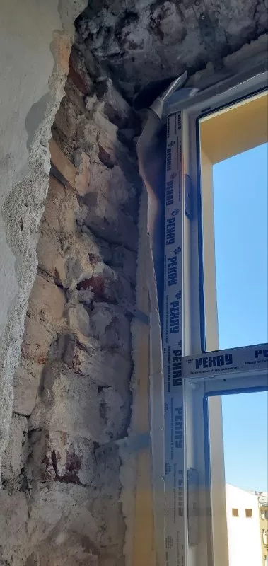Верхний угол проёма