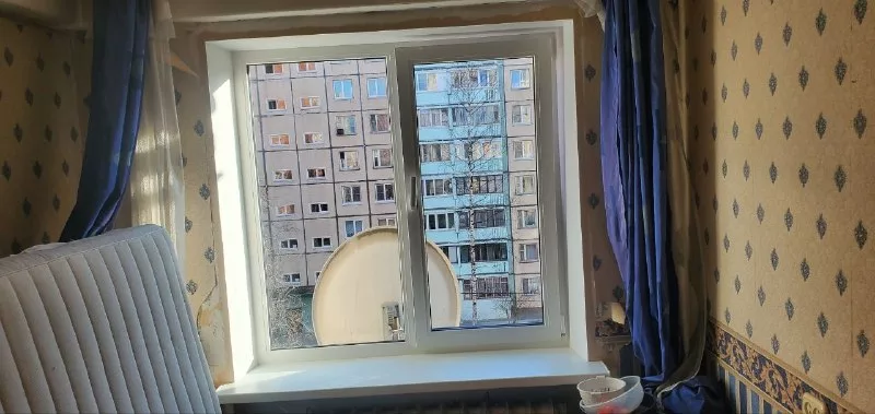 Окно на улицу после монтажа