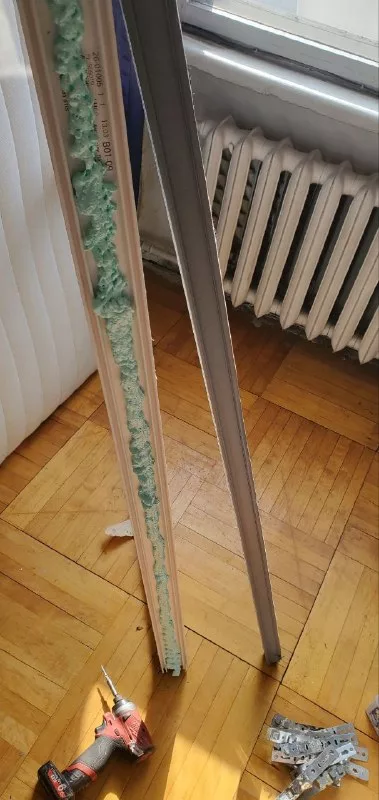Рама перед установкой