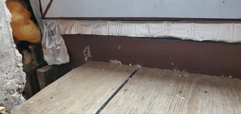 Низ рамы на подставочном профиле